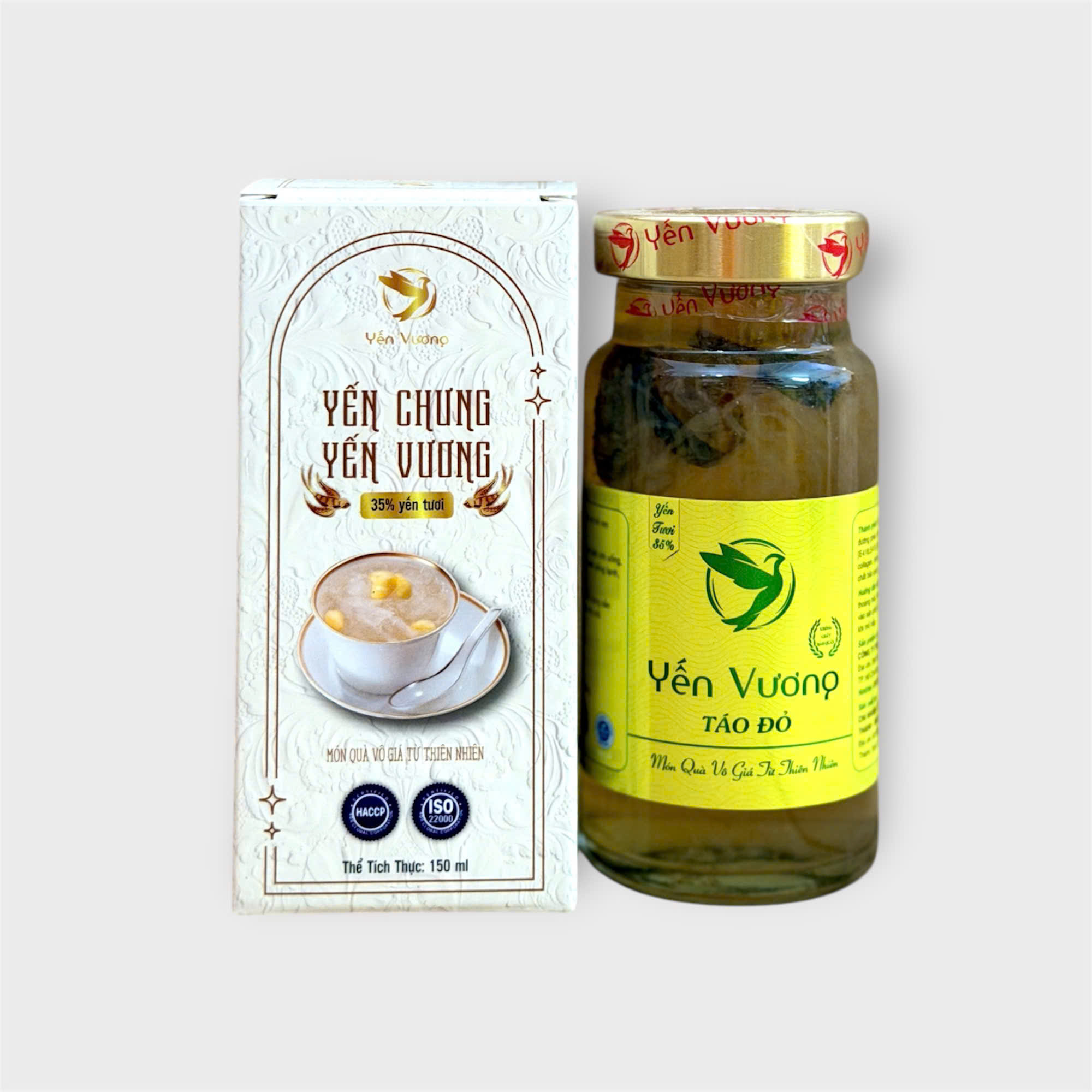 Hũ yến Vương 140ml có hộp Táo Đỏ